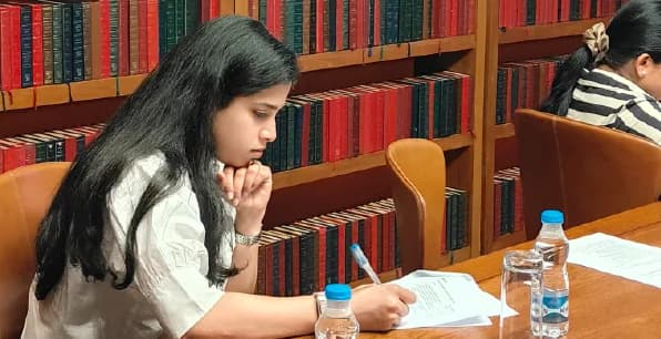 Participant during a written exercise